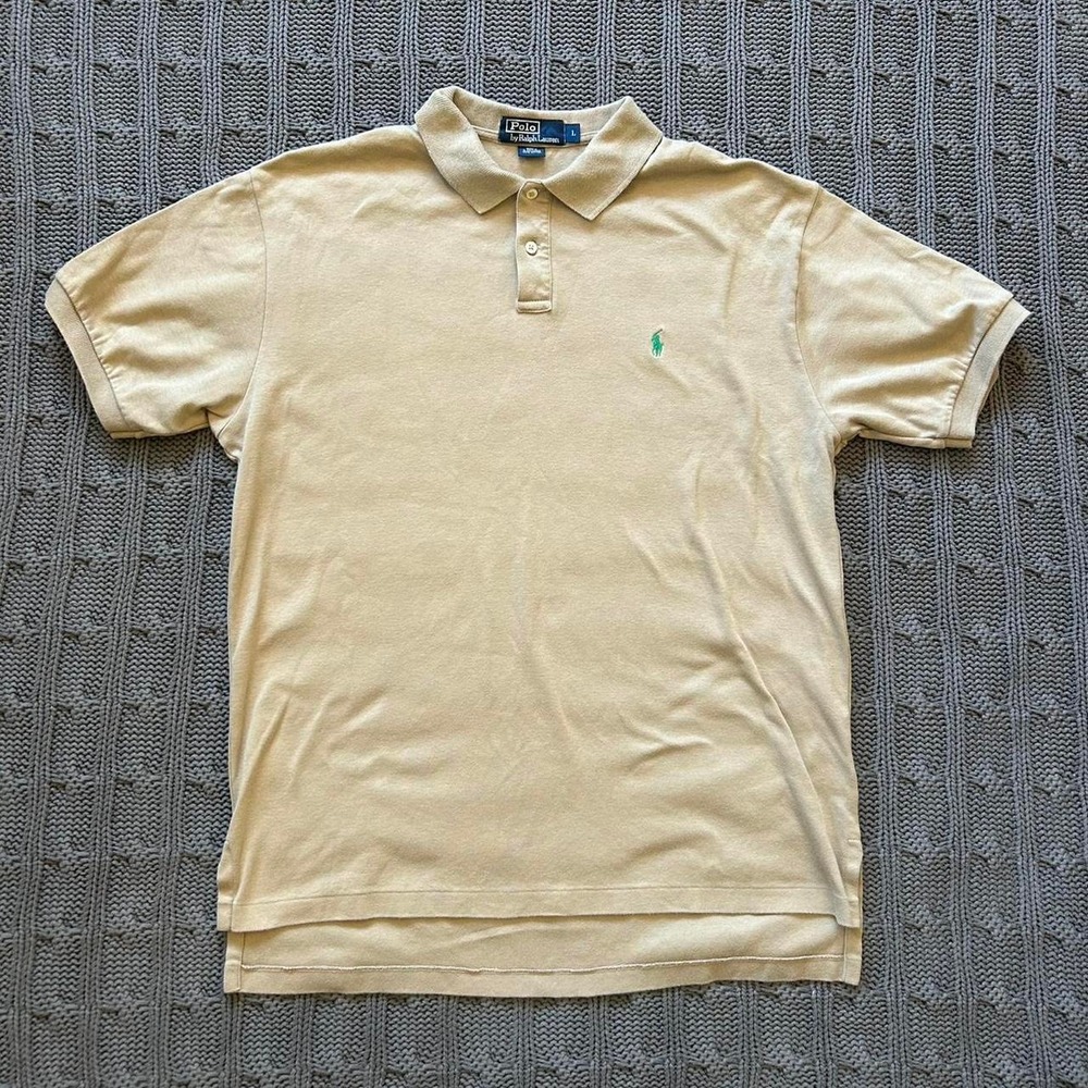 Classic Polo Ralph Lauren beige polo Size L